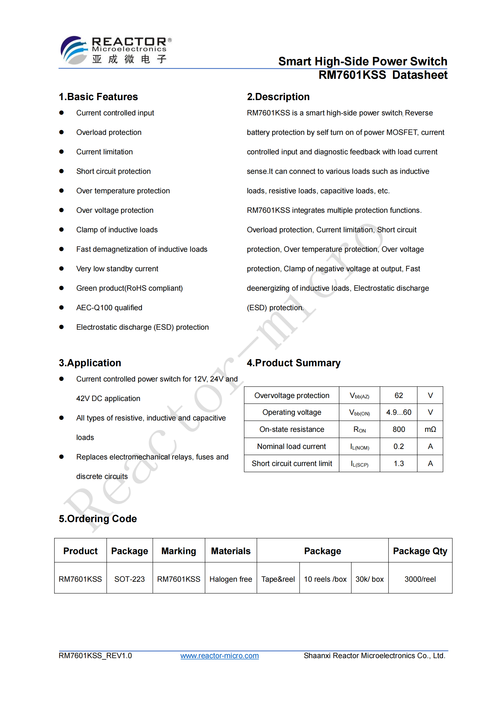 RM7601KSS Datasheet V1